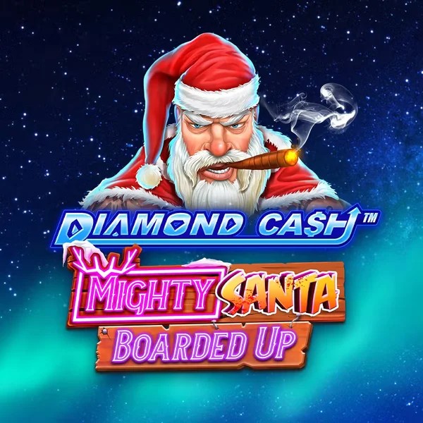 Diamond Cash Mighty Santa Boarded Up game by Greentube – logo hosted on Crystal Roll Casino