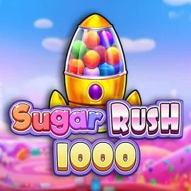 Sugar Rush 1000 logo by Pragmatic Play at Crystal Roll Casino