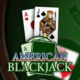 American Blackjack logo – Table Games by Habanero at Crystal Roll Casino