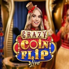 Enjoy Crazy Coin Flip by Evolution – logo hosted on crystal-roll-casino.org