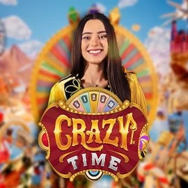 Crazy Time logo by Evolution Crystal Roll Casino