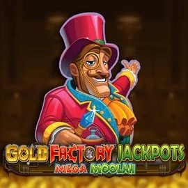 Play Gold Factory Jackpots Mega Moolah slot by Aurum Signature Studios on crystal-roll-casino.org