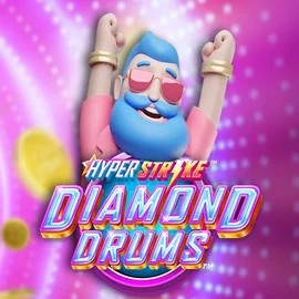 Hyper Strike Diamond Drums slot icon by Gameburger Studios, available at Crystal Roll Casino