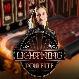 Lightning Roulette logo by Evolution Crystal Roll Casino