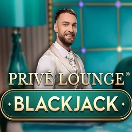 Privé Lounge Blackjack online game logo by Pragmatic Play on crystal-roll-casino.org