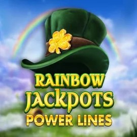 Official Jackpots logo: Rainbow Jackpots Power Lines by Red Tiger Gaming at Crystal Roll Casino