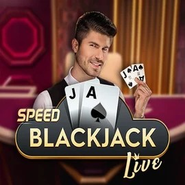 Speed Blackjack slot logo by Pragmatic Play at Crystal Roll Casino