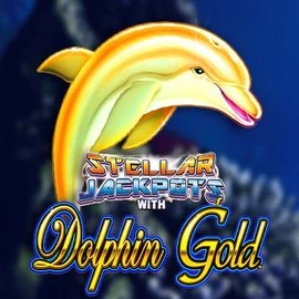 Dolphin Gold with Stellar Jackpots casino game by Lightning Box Game – featured logo at Crystal Roll Casino