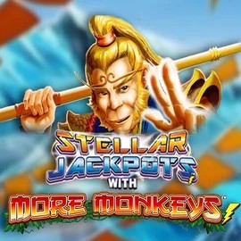 Jackpots logo of Stellar Jackpots with More Monkeys from Lightning Box Game at Crystal Roll Casino